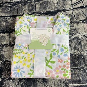 Family Sleep Kid's Girl's 10 Floral 2-Pc Short Sleeve Top & Pant PJ Set